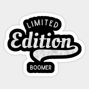 Limited Edition Boomer Vintage Design Sticker